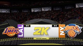 PS5 NBA 2K25  GAMEPLAY KNICKS VS LAKERS [upl. by Gwennie]