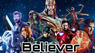 Believer Avengers fight  Avengers Infinity war thanos fight with hulk  thanos believer version [upl. by Leiria]