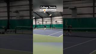 Funny and unlikely college tennis point won by Lennert Lemahieu of ACU Tennis tennis [upl. by Nahshunn]