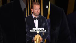 The trophy goes to … HARRY KANE 🏆✨ MiaSanMia FCBayern BallonDor HarryKane [upl. by Norrehs]