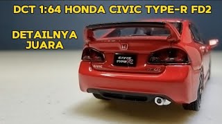 DCT 164 Honda Civic TypeR FD2 Red Diecast Model Car [upl. by Gillman]