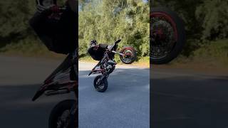 HIGHCHAIR WHEELIE 🤩🚀 wheelie supermoto bikelife [upl. by Hera]