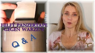 Panzertape hilft gegen Warzen  QampA  Ich beantworte Eure Fragen  Duct Tape Panzer Tape Warze [upl. by Rokach]