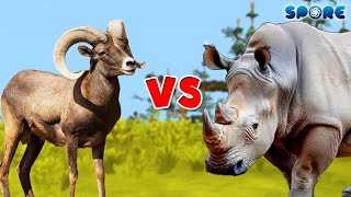 Horned Goat vs Rhino  Beast Deathmatch S2E1  SPORE [upl. by Sumerlin]