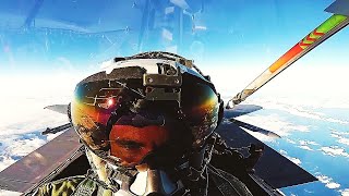 Fighter Jet Cockpit View During ‘Large Force Exercise’ HD GoPro Footage [upl. by Ailev]