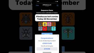 22 November FliesHouse bot combo today flieshous combo cards ytshorts shortsfeed viralshorts [upl. by Britta]