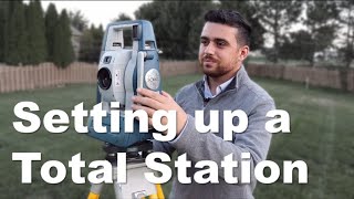 Setting up a Survey Total Station [upl. by Ajiam]