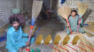 Amazing Process of Besoms Making  Brooms Making Process [upl. by Berthold158]