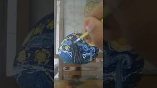 Stone painting unquie idea ✨ art drawing painting stone stonepainting [upl. by Fenner]