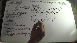 Mcat Ecat chemistry lectures order of ionic radii  factors affecting why anionic radii is greater [upl. by Akcir181]