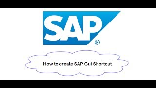 SAPGui shortcut creation [upl. by Pallaten257]