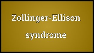 ZollingerEllison syndrome Meaning [upl. by Nueormahc869]