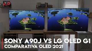 Comparativa OLED 2021 LG G1 vs Sony A90J Gaming vs Cine [upl. by Nylhtak]