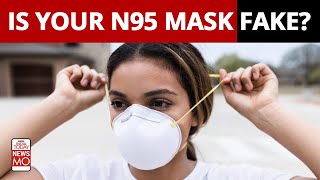 Omicron India How To Differentiate A Real N95 Mask From A Fake One  NewsMo [upl. by Tips]