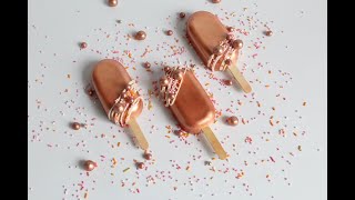 How To Make Rose Gold Cakesicles Tutorial With Written Instructions [upl. by Yahsed]