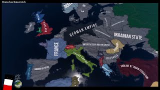 HOI4Deutsches Kaiserreich Timelapse [upl. by Atnamas593]