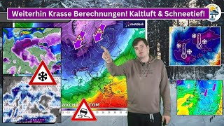 Weiterhin Krasse KälteBerrechnungen Kaltluft Schneetief amp Flachlandschnee in den Modellen [upl. by Ahsykal810]