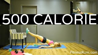 RU40500 Calorie Workout 47 Min Home Exercises For Abs Thigh Butt Chest And Back HIIT Cardio Level 2 [upl. by Etienne]