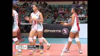 Cignal vs Shopinas Set 1  2015 PSL AllFilipino Conference [upl. by Sheryl]