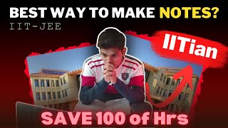 How to make NOTES  Notes hacks  Jee 2025  Jee 2026 [upl. by Airotkiv]