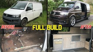 Complete Camper Van Build Start to finish Conversion [upl. by Bergin]