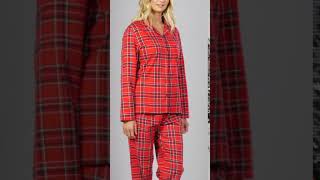 Studio  Red Tartan Flannel Pyjamas Studio nightwear flannelpjs [upl. by Ledniahs636]