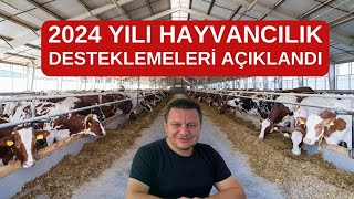 2024 Hayvancılık Destekleri  Buzağı Koyun Keçi Arı Süt [upl. by Lindsay]