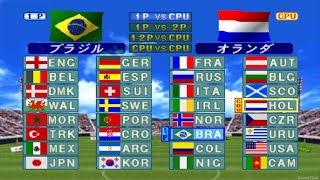 World Soccer Winning Eleven 97 PS1  Gameplay  ePSXe [upl. by Spanjian]