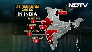 Omicron Cases Indias Omicron Tally Jumps To 21 With 17 New Cases [upl. by Einnal]