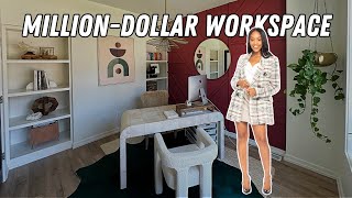 MILLIONAIRE BY 31 SERIES Creating my MillionDollar Workspace [upl. by Callan603]