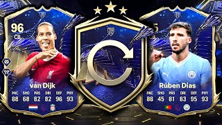 3x INSANE TOTYS PACKED I OPENED EVERYTHING FOR TOTY DEFENDERS EAFC24 [upl. by Aunson960]