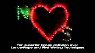 Wedding Lancework Heart and Initials Firework [upl. by Olivier]