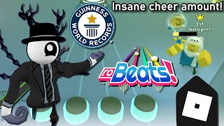 AN IMPRESSIVE CHEER AMOUNT Roblox RoBeats Highest ever [upl. by Ziul93]