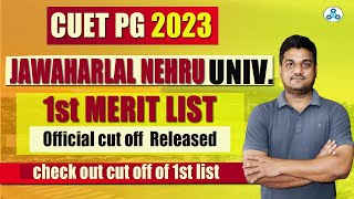 Jawaharlal Nehru University PG Merit List  Official Cut off out  CUET 2023  How to Calculate [upl. by Andrade]