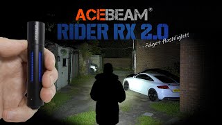 ACEBEAM RIDER RX 20  Bolt action Fidget flashlight  1000 lumens  AA or 14500 battery [upl. by Hanad]