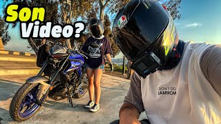 KIZ KARDEŞİM İLE SON VİDEO  MT25 MOTOVLOG [upl. by Illek]