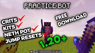 😍 The Best Minecraft PVP Bot World  120 SinglePlayer World 🤩  OFFLINE 😍 [upl. by Abas]