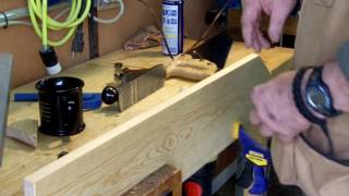 Wall mounted ironing board using hand planes and table saw Prt 1 [upl. by Aleakim347]