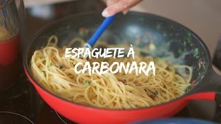 Receita  Spaguetti Carbonara [upl. by Shimkus]