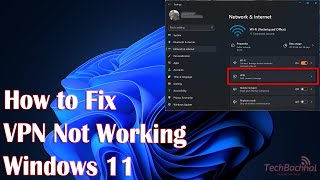 Windows 11 VPN not working [upl. by Bertrand]