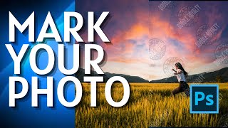 How to Add a Watermark From Photos in Photoshop [upl. by Aronael799]