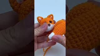 Crochet fox 🦊 crochetanywhere amigurumi knitting crochet [upl. by Binette416]