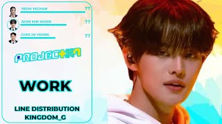 PROJECT 7 RAP TEAM  Work 「By Ateez」《 Line Distribution 》 [upl. by Stalk]