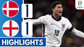 Denmark vs England 11 • All Goals amp Highlights • EURO 2024 [upl. by Ayatal]