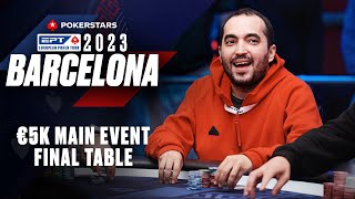 EPT BARCELONA 2023 €5K MAIN EVENT – FINAL TABLE ♠️ PokerStars [upl. by Anavoig256]