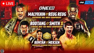 ONE 169 Malykhin vs Reug Reug  LIVE STREAM  MMA Muay Thai Kickboxing WATCH PARTY  PRIME Video [upl. by Siana]