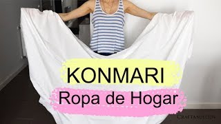 🛏 La Magia Del Orden  MÉTODO KONMARI  Ropa de hogar  Craftabulous [upl. by Kcirdot]