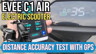 Evee C1 Air Electric Scooter Odometer Distance Accuracy Test [upl. by Hamon]