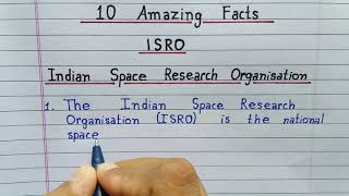 ISRO  10 amazing facts about Indian Space Research Organisation [upl. by Annerahs]