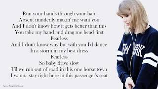 Taylor Swift  Fearless  Lyrics Songs [upl. by Johnston568]